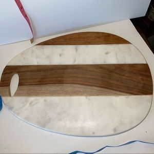 Marble cutting or meat cheese display board